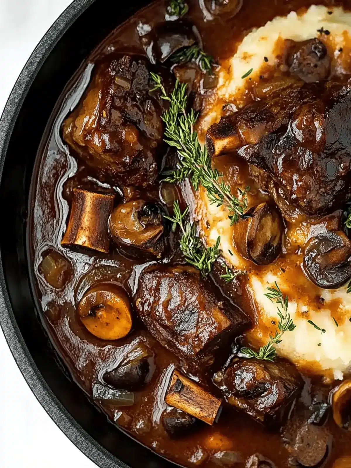 Slow braised beef short ribs with cheesy mash