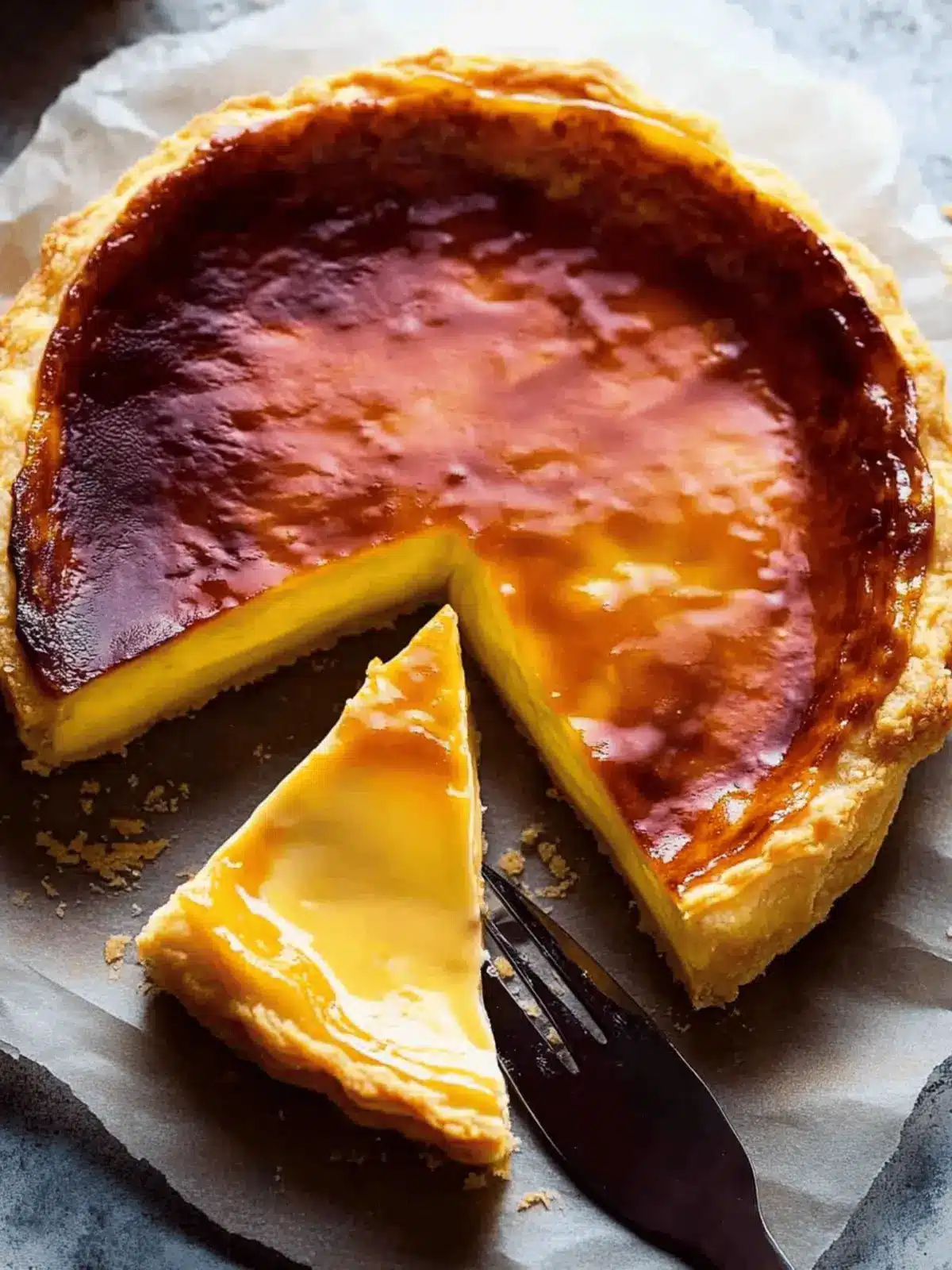Flan Pâtissier (French Custard Tart)