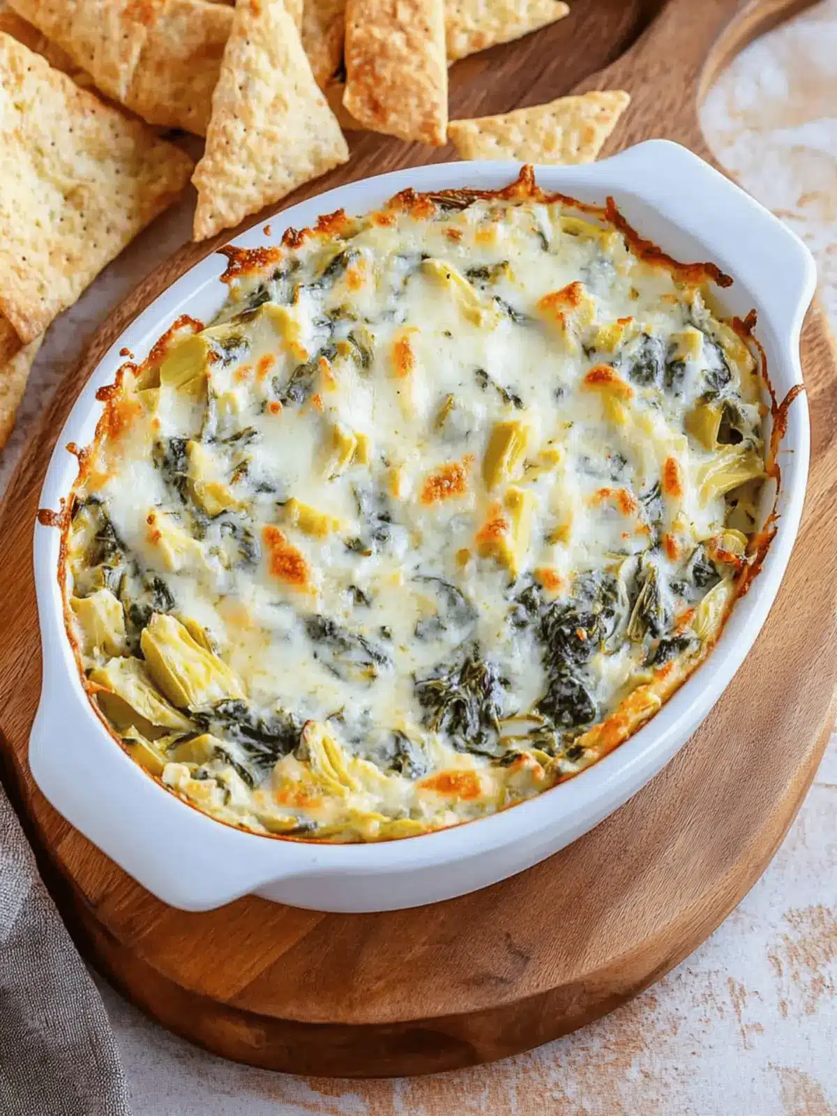 Greek Yogurt Spinach Artichoke Dip
