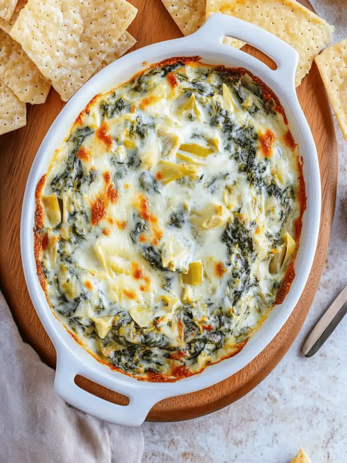 Greek Yogurt Spinach Artichoke Dip