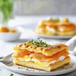Smoked Salmon and Egg Breakfast Mille-feuille