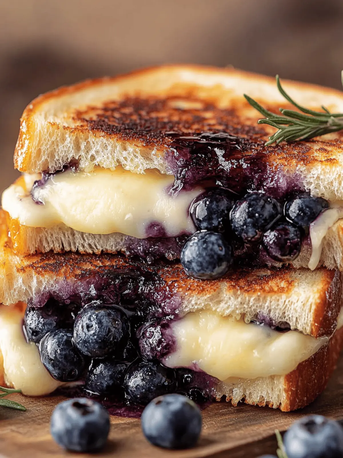 Blueberry Brie Grilled Cheese