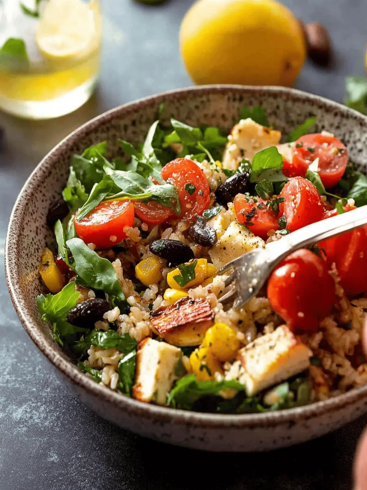 Mediterranean Brown Rice Salad