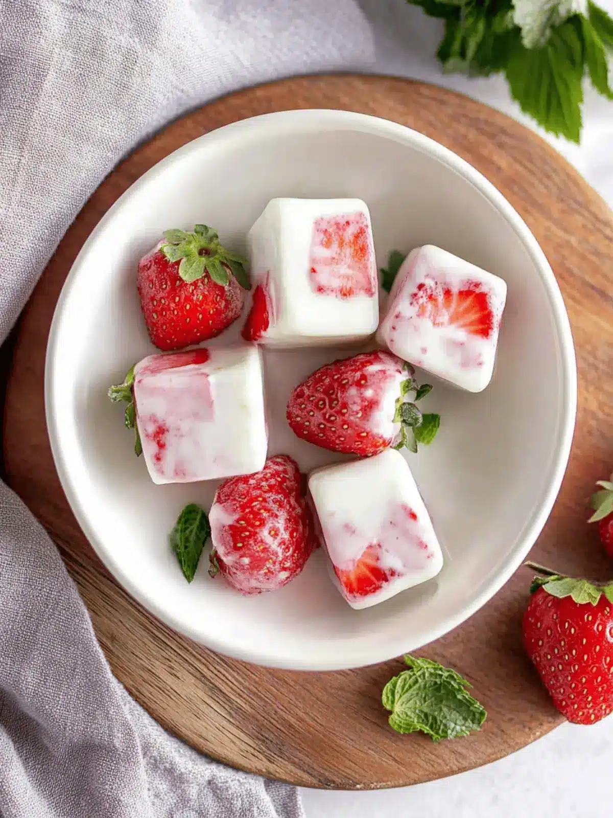 Strawberry Yogurt Bites