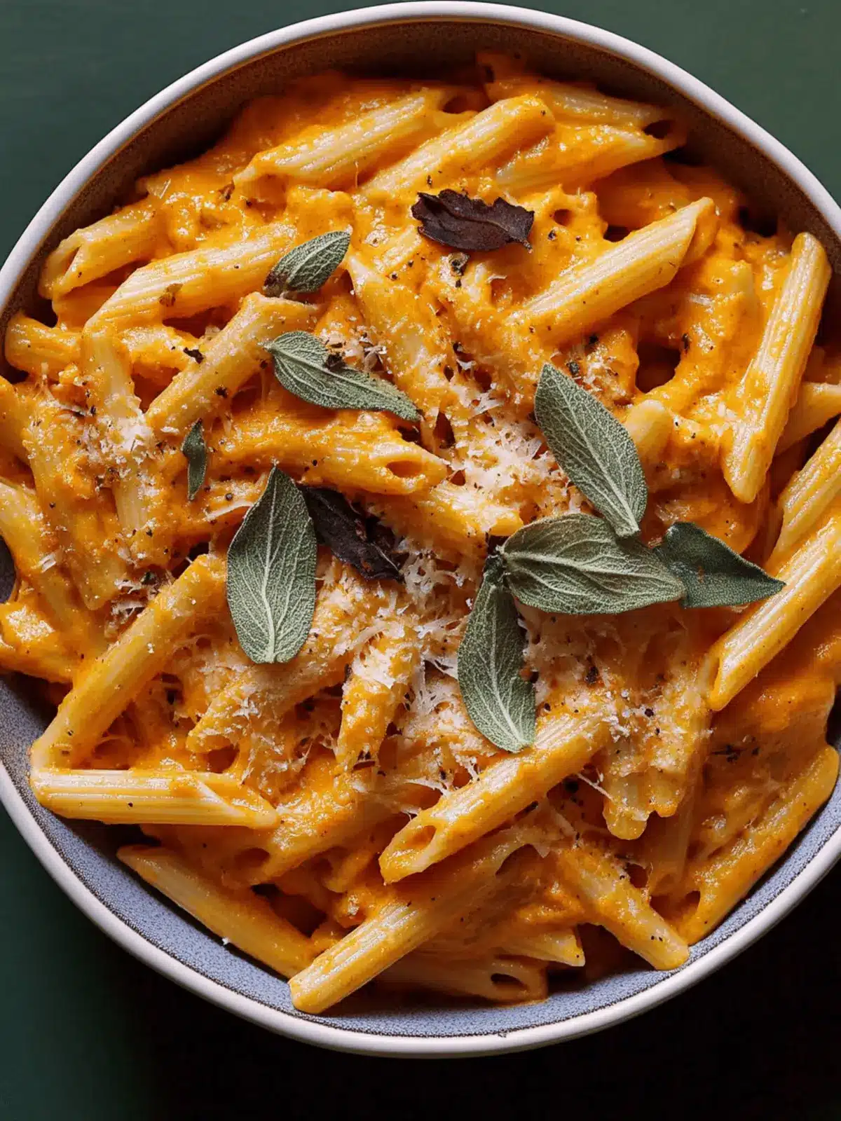 Creamy Pumpkin Vodka Sauce & Penne