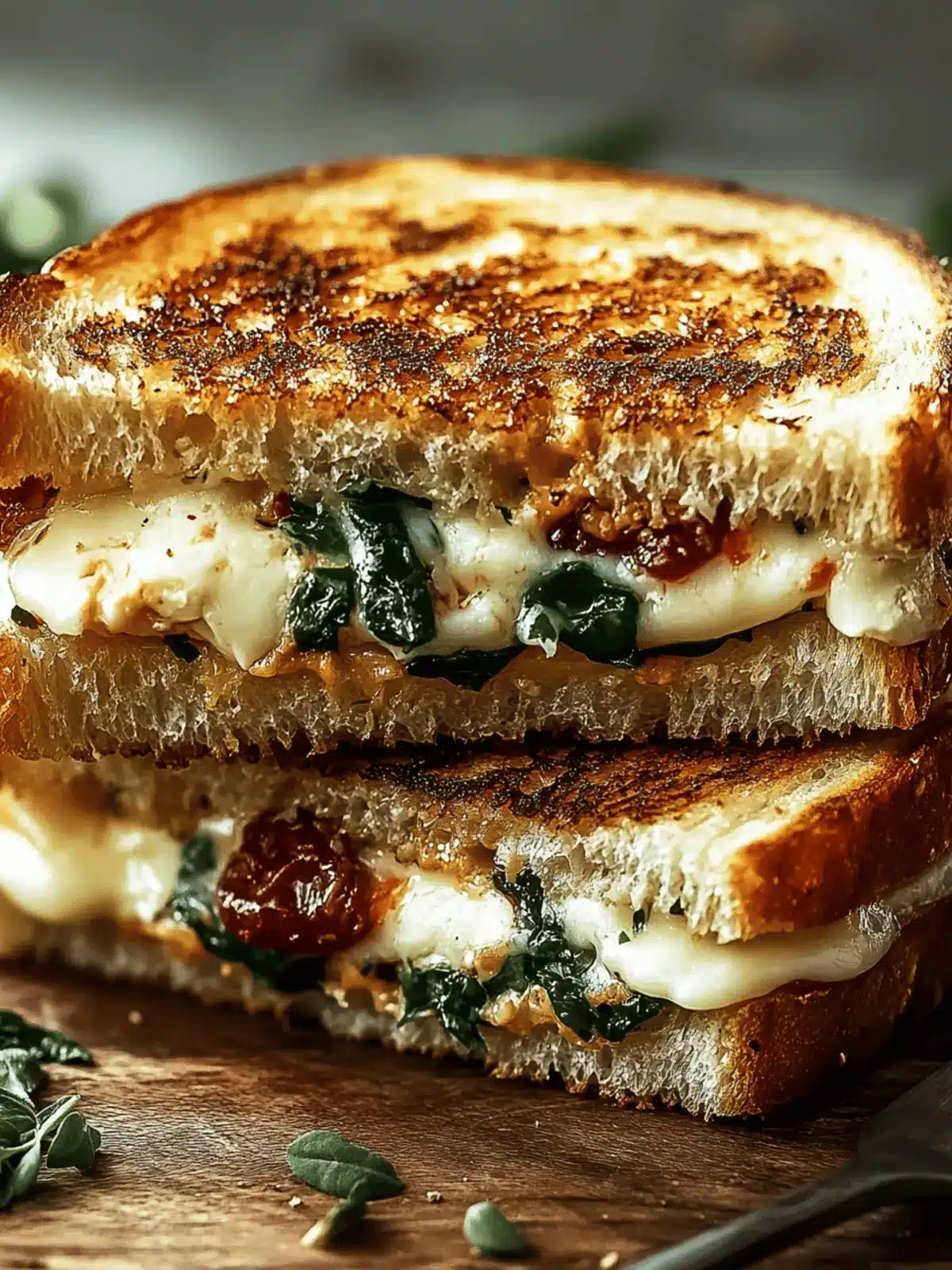 Mediterranean Grilled Cheese Sandwich