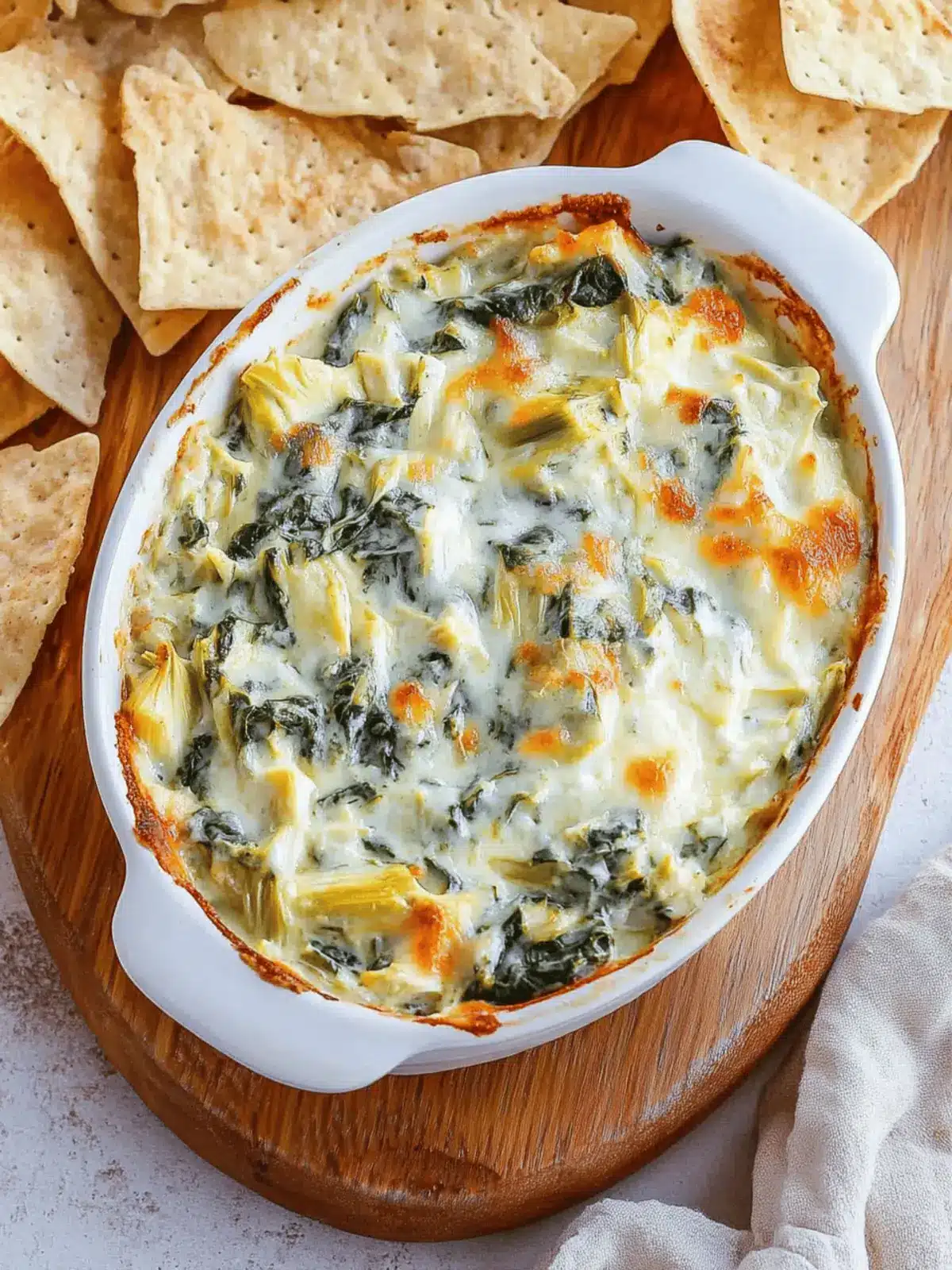 Greek Yogurt Spinach Artichoke Dip