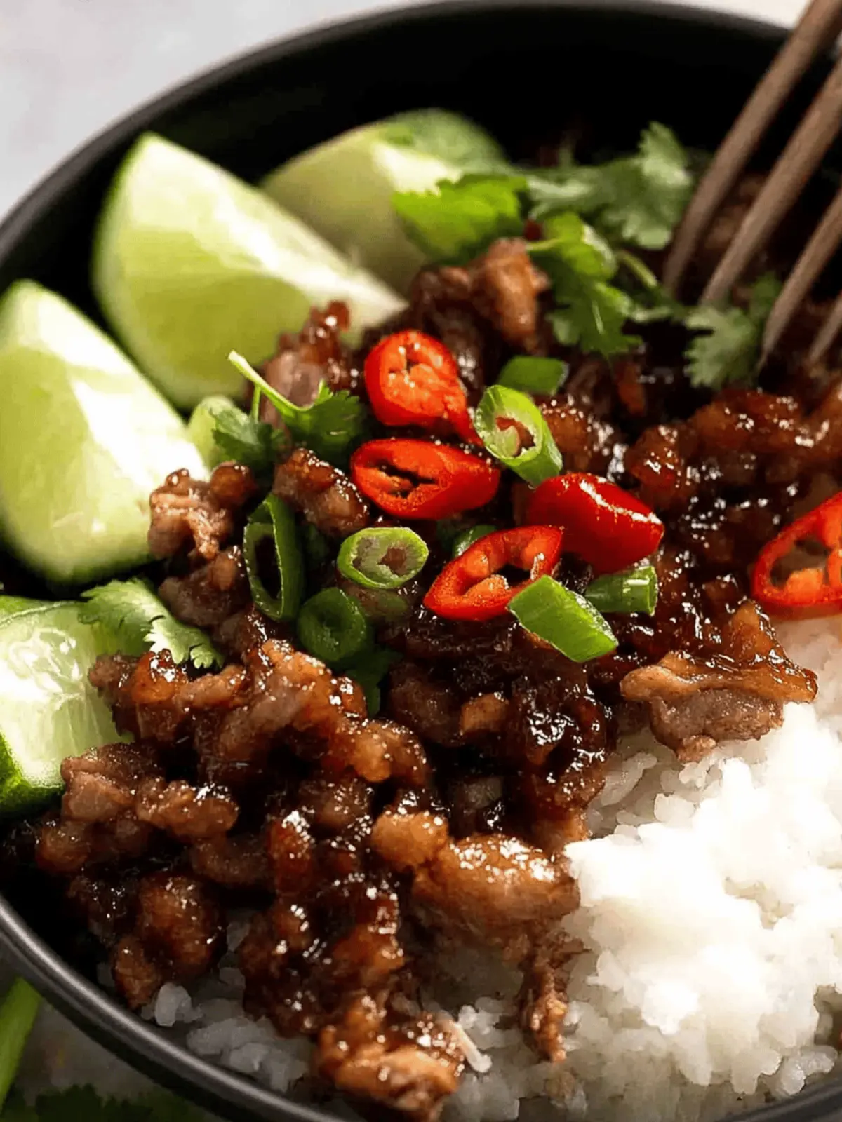 Vietnamese Caramelised Pork Bowls