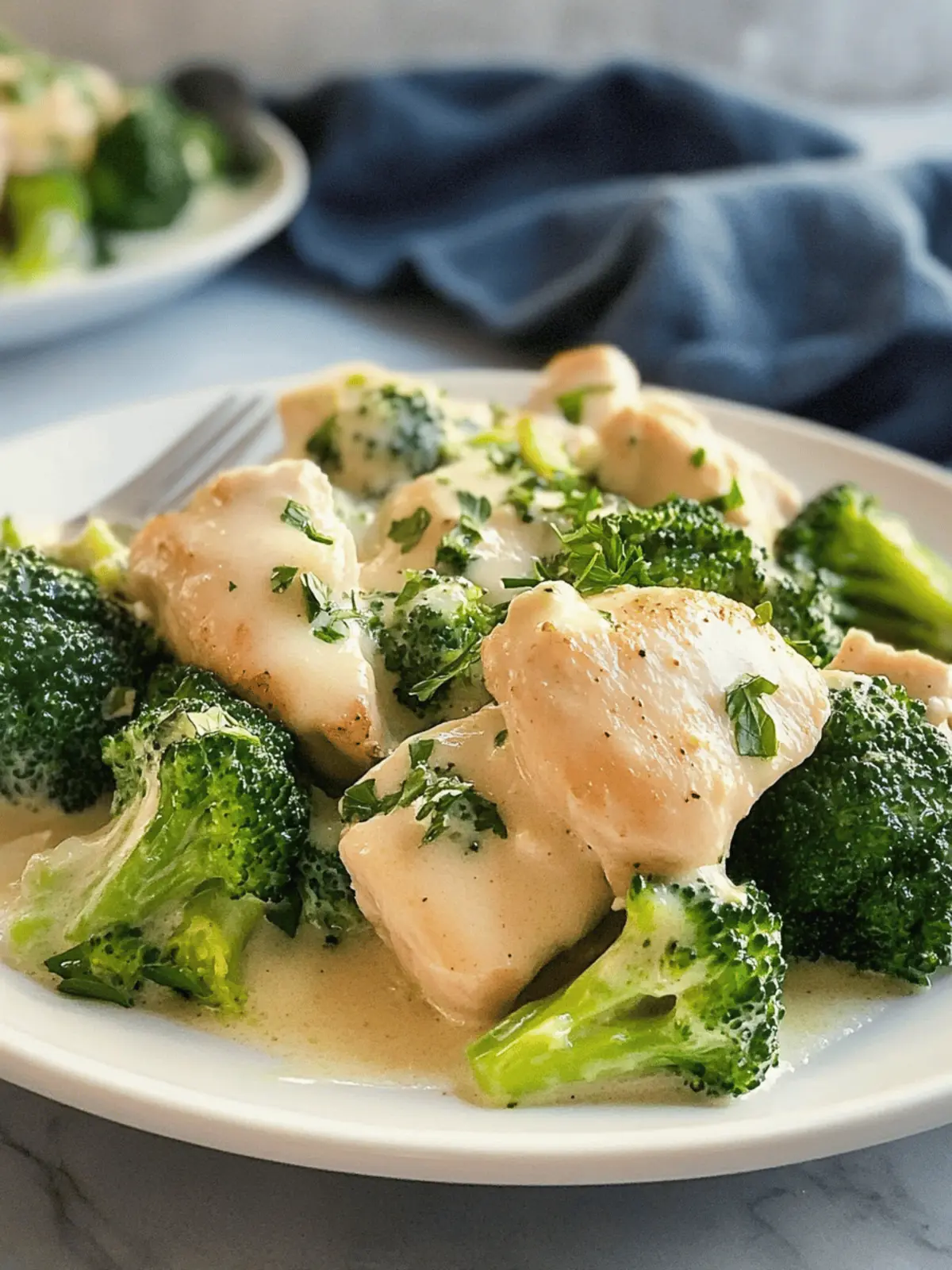 CHICKEN AND BROCCOLI WITH ALFREDO SAUCE (KETO)