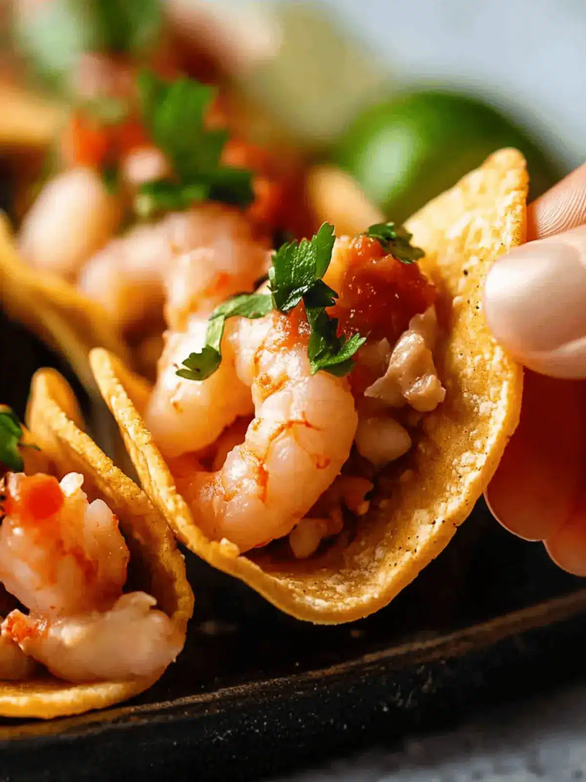 Prawn cocktail mini tacos
