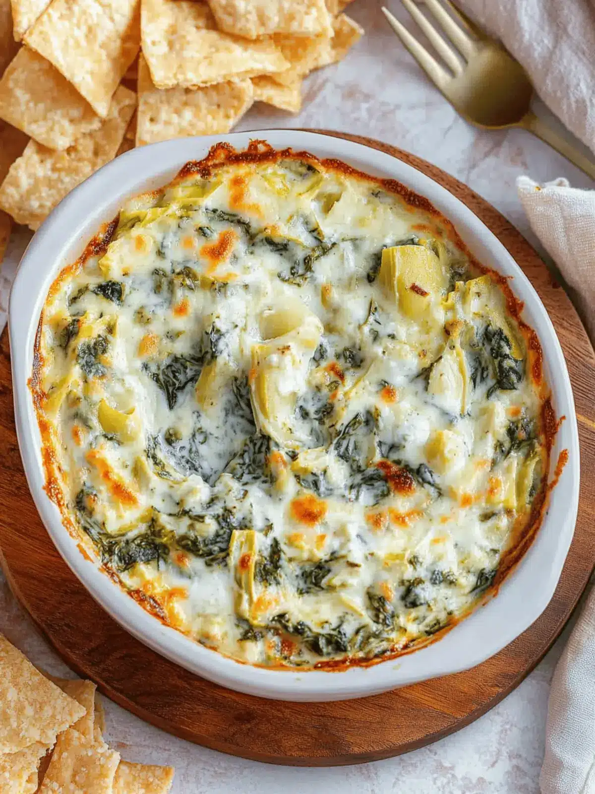 Greek Yogurt Spinach Artichoke Dip
