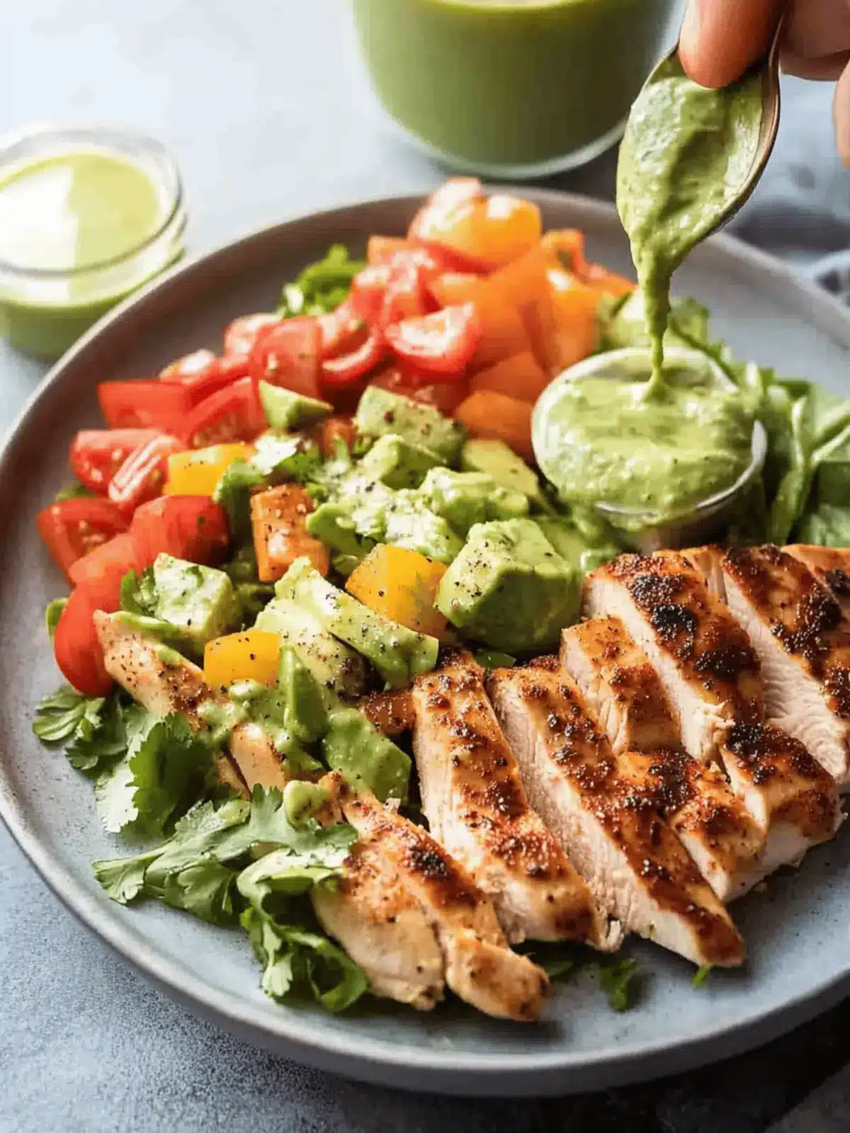 Chicken Salad with Avocado Dressing