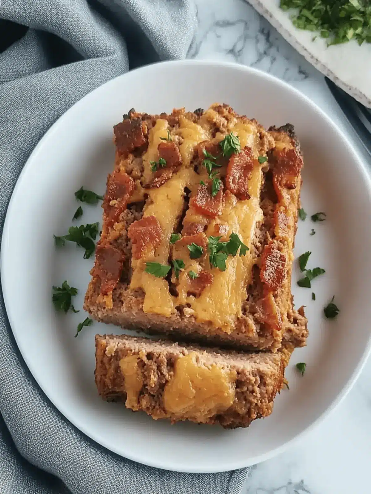 CHEESY BACON KETO MEATLOAF