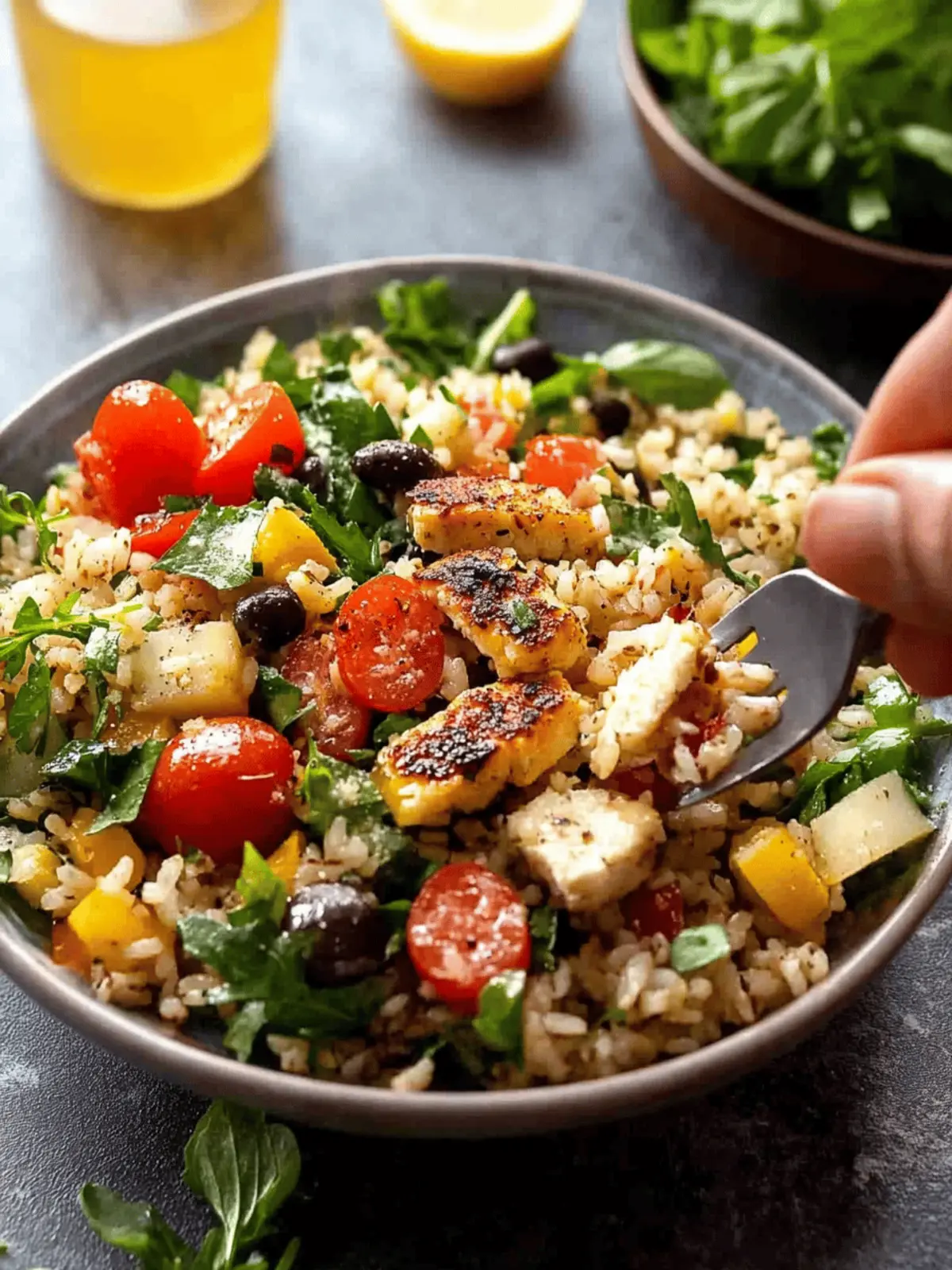 Mediterranean Brown Rice Salad