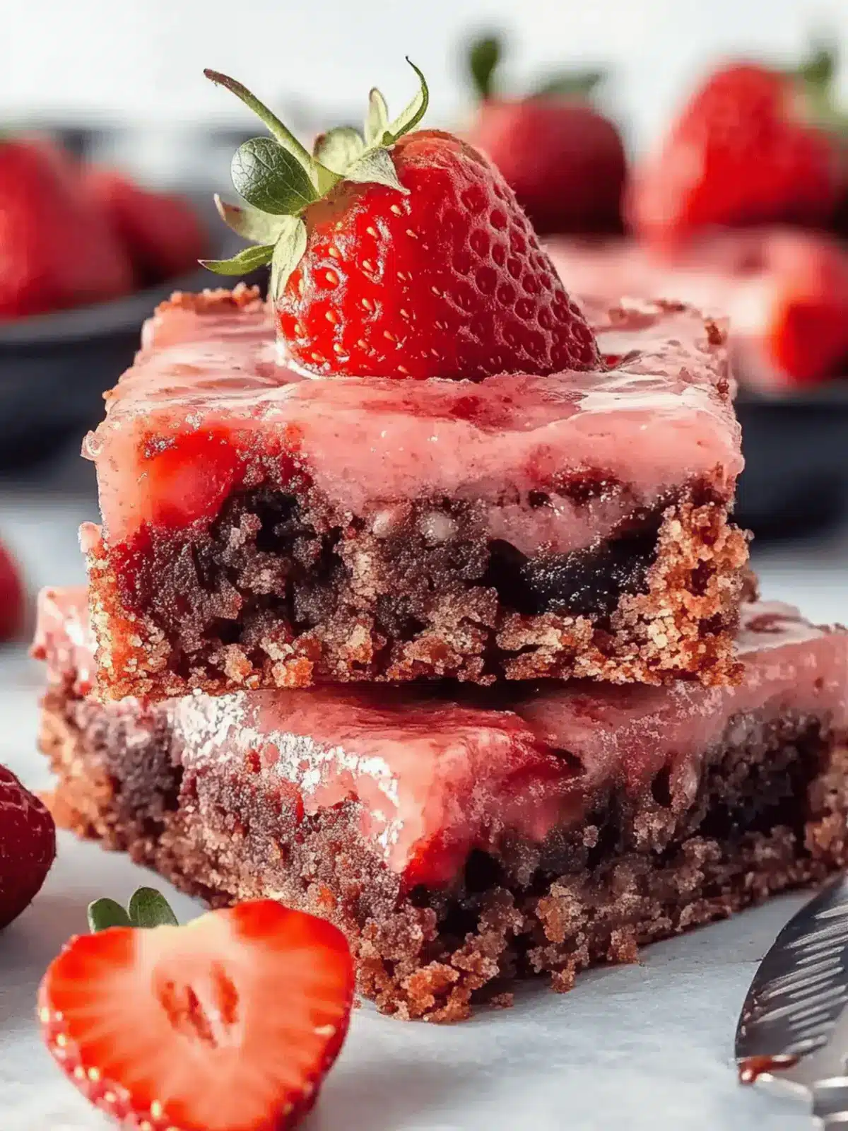 Irresistible Strawberry Brownies Recipe: A Soft & Chewy Delight