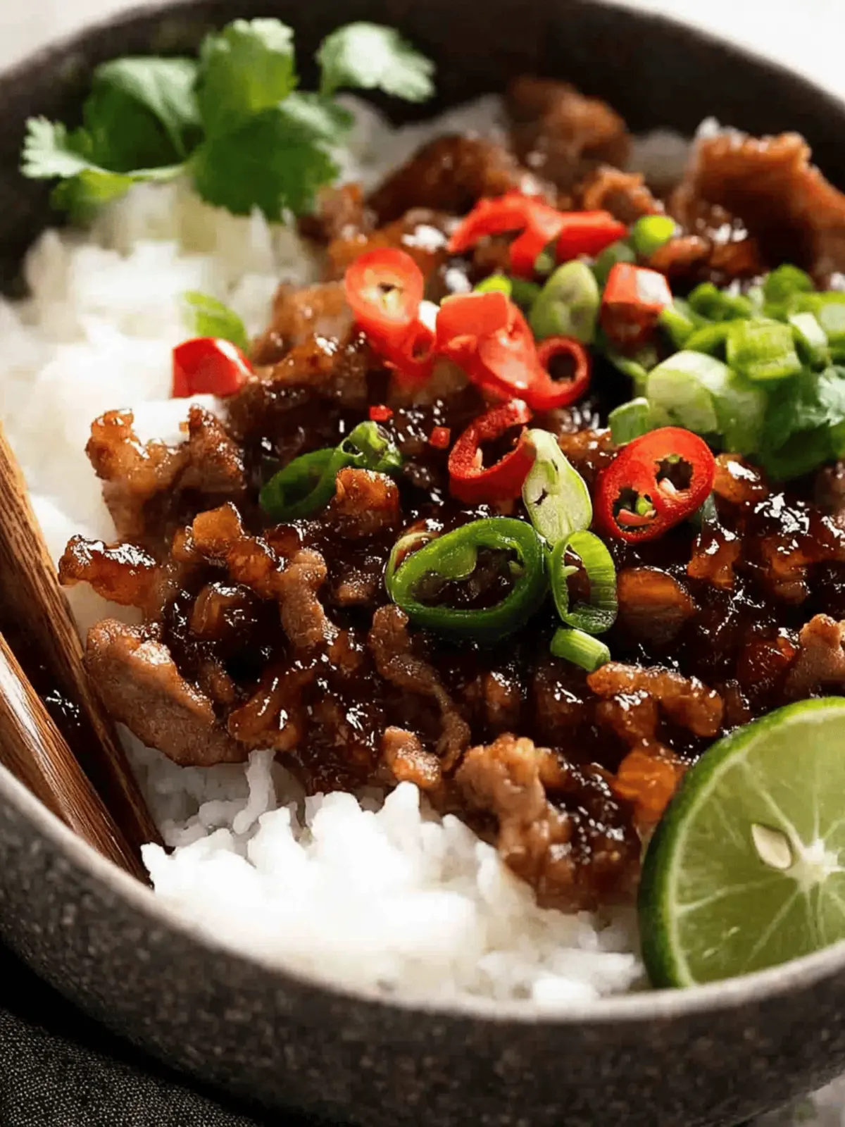Vietnamese Caramelised Pork Bowls