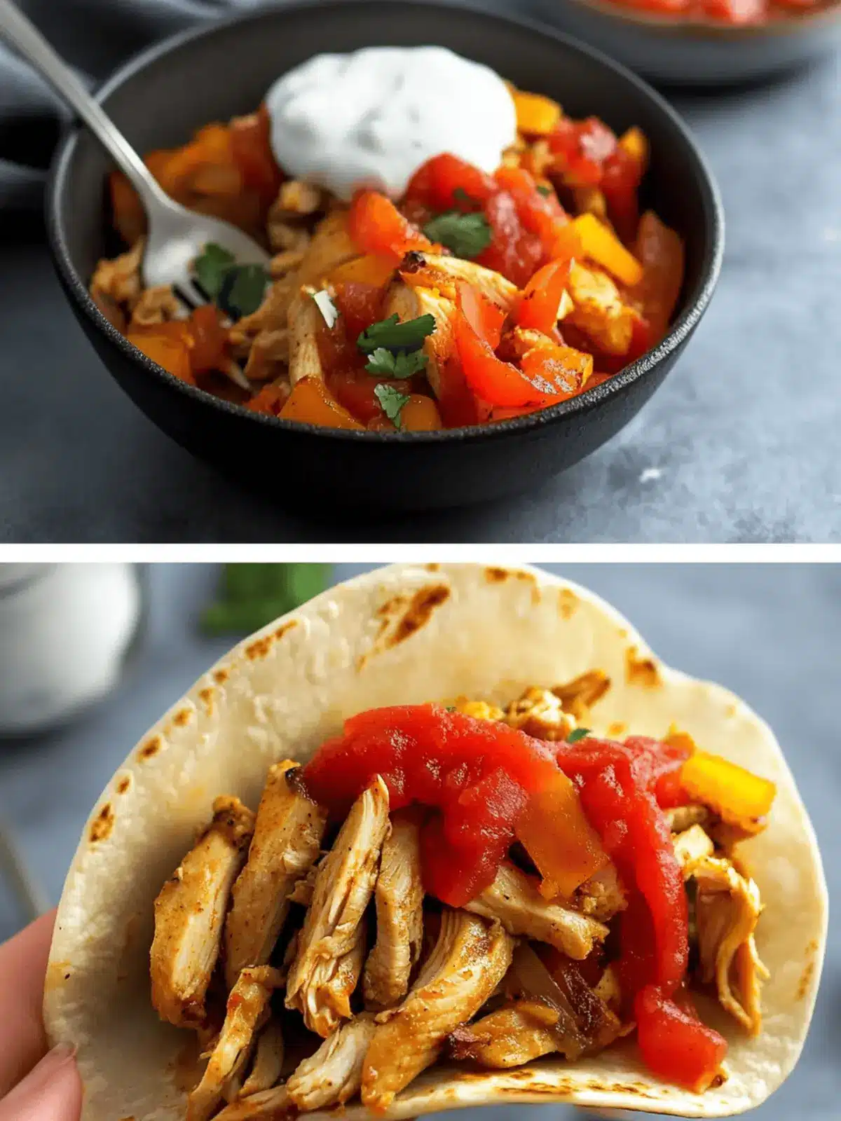 Skillet Chicken Fajitas with Rotisserie Chicken