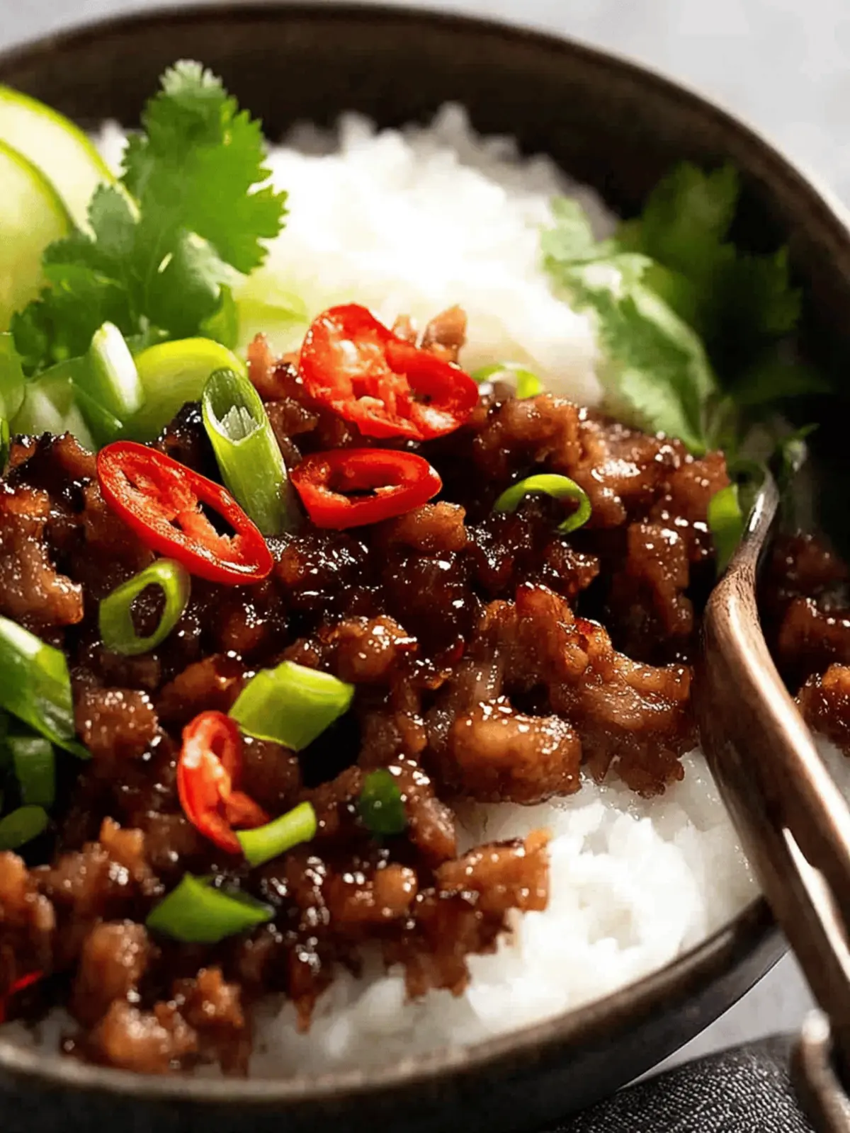 Vietnamese Caramelised Pork Bowls