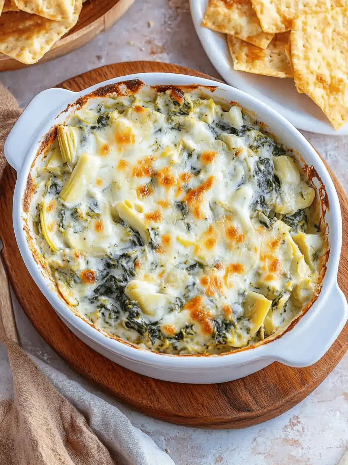 Greek Yogurt Spinach Artichoke Dip