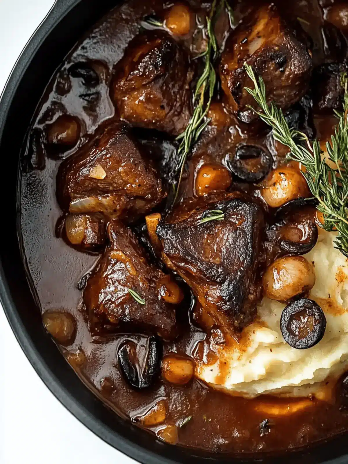 Slow braised beef short ribs with cheesy mash