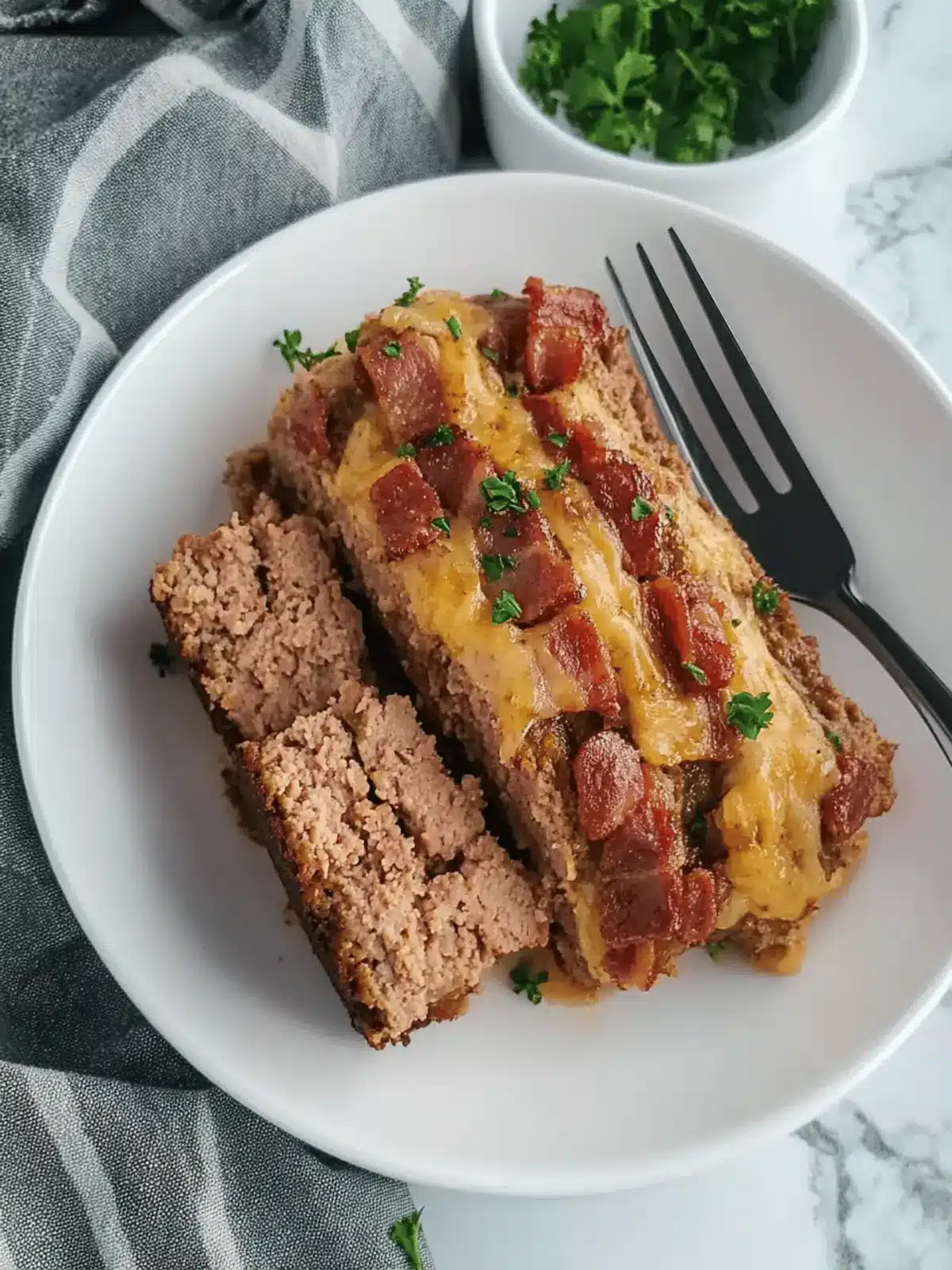 CHEESY BACON KETO MEATLOAF